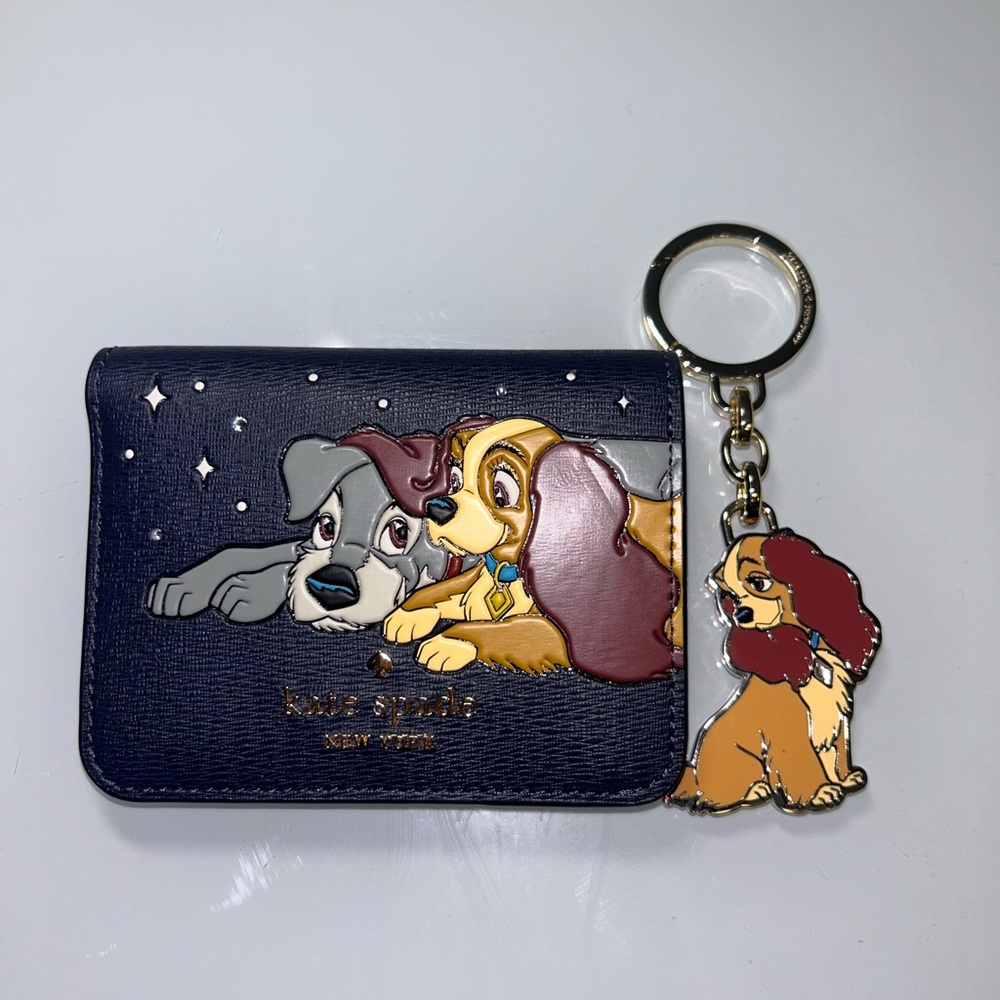 kate spade navy Lady & Tramp Card Case with Dog Keychain - Picture 3 of 10